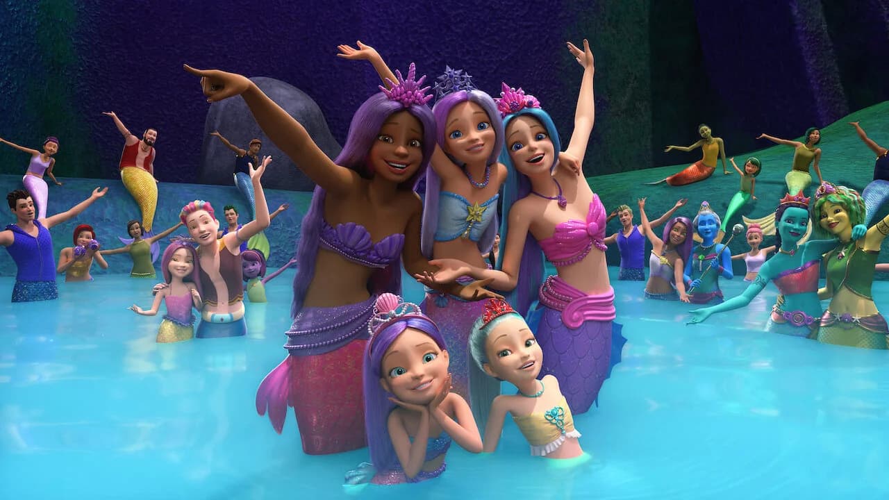 Backdrop phim Barbie Mermaid Power