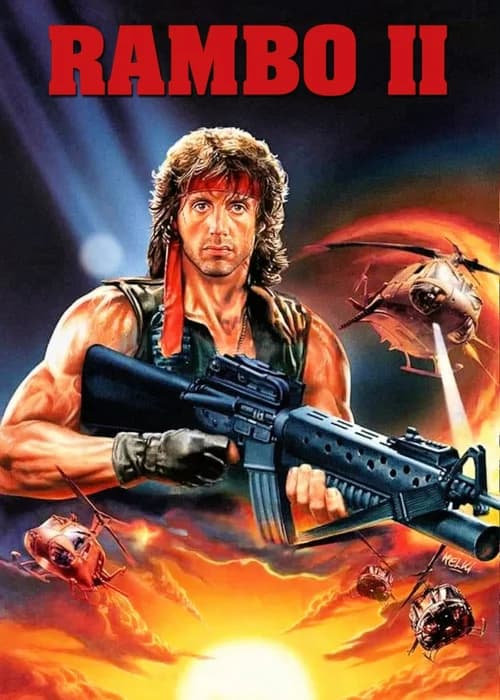 Poster phim Rambo 2: Sát Nhân Trở Lại (1985)