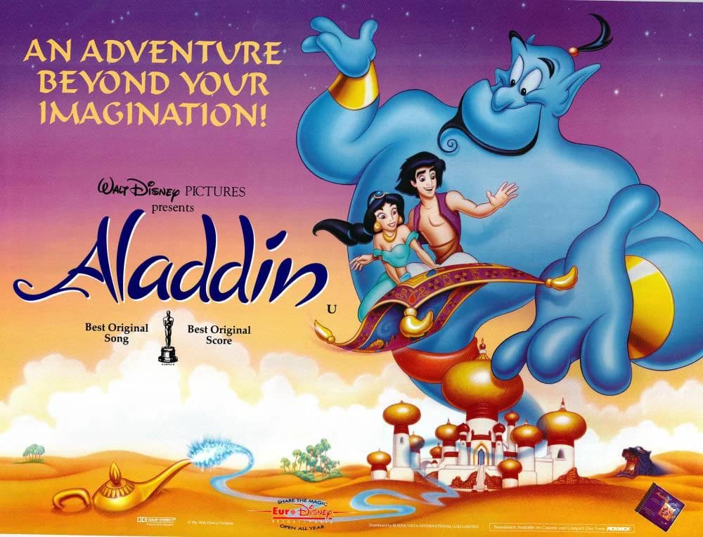 Backdrop phim Aladdin Và Cây Đèn Thần