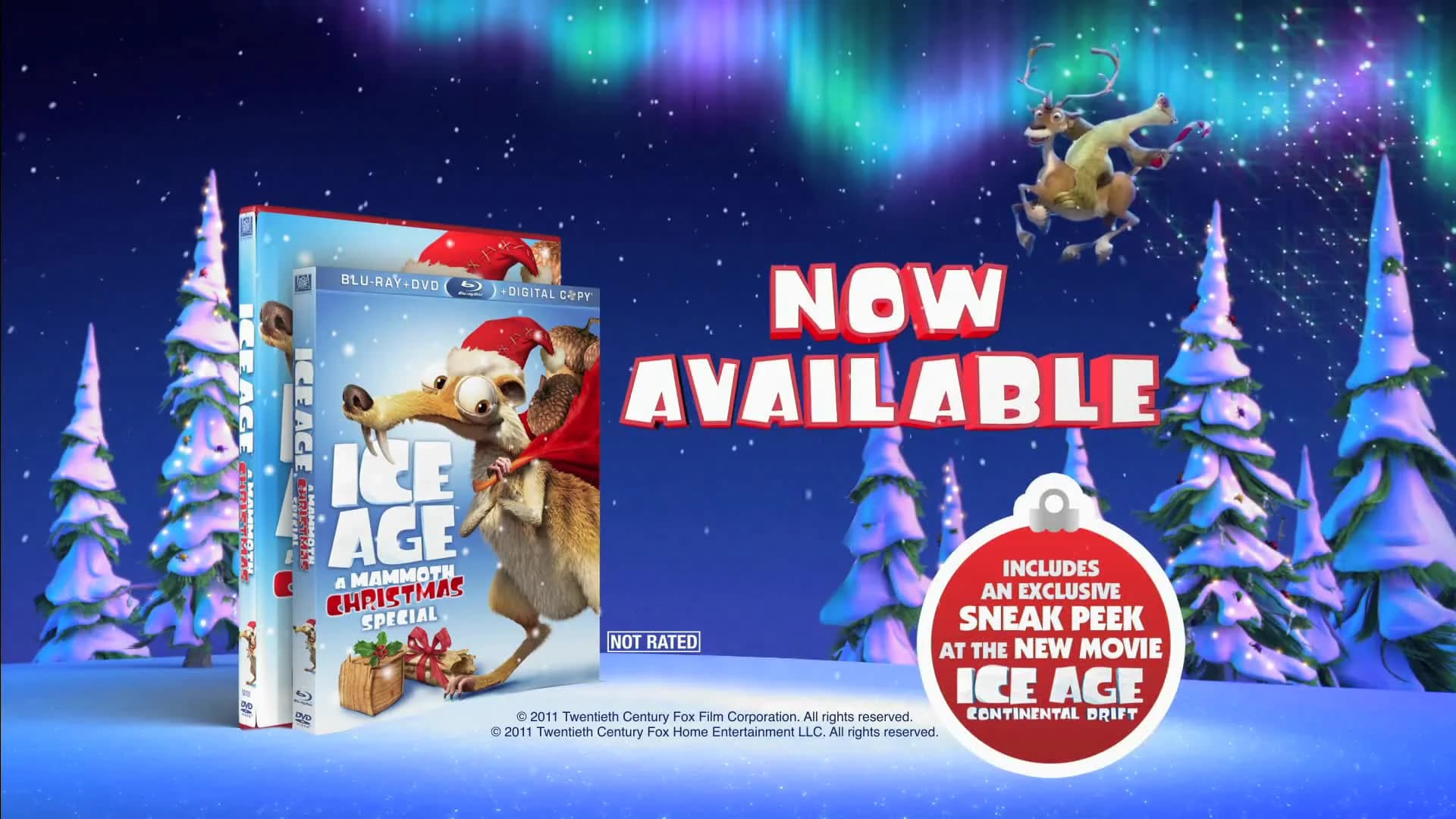 Backdrop phim Ice Age: A Mammoth Christmas