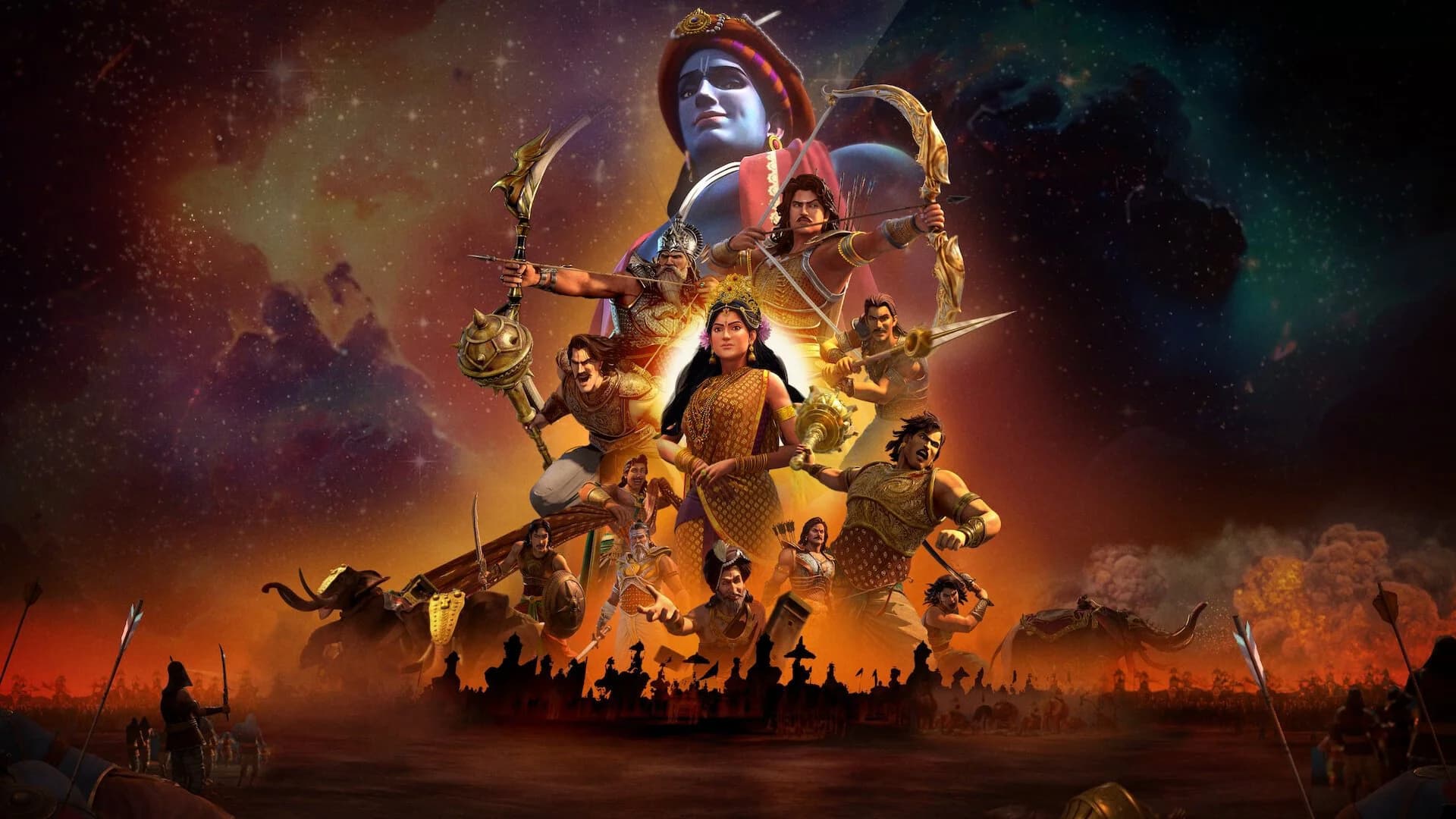 Backdrop phim Kurukshetra: Đại Chiến Mahabharata