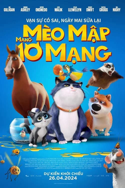 Poster phim Mèo Mập Mang 10 Mạng (2024)