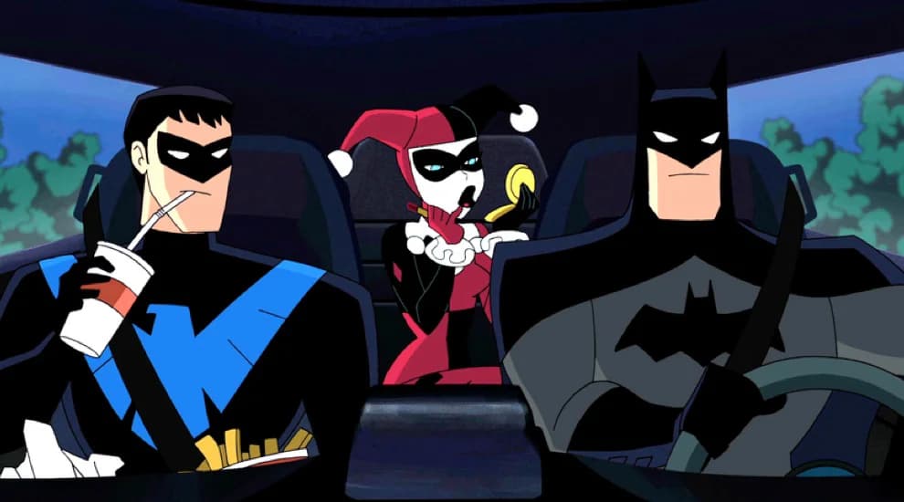 Backdrop phim Người Dơi và Harley Quinn